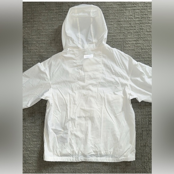 Cole Haan ZeroGrand Cycling Anorak Windbreaker Pullover Faded White womens M - Picture 9 of 11